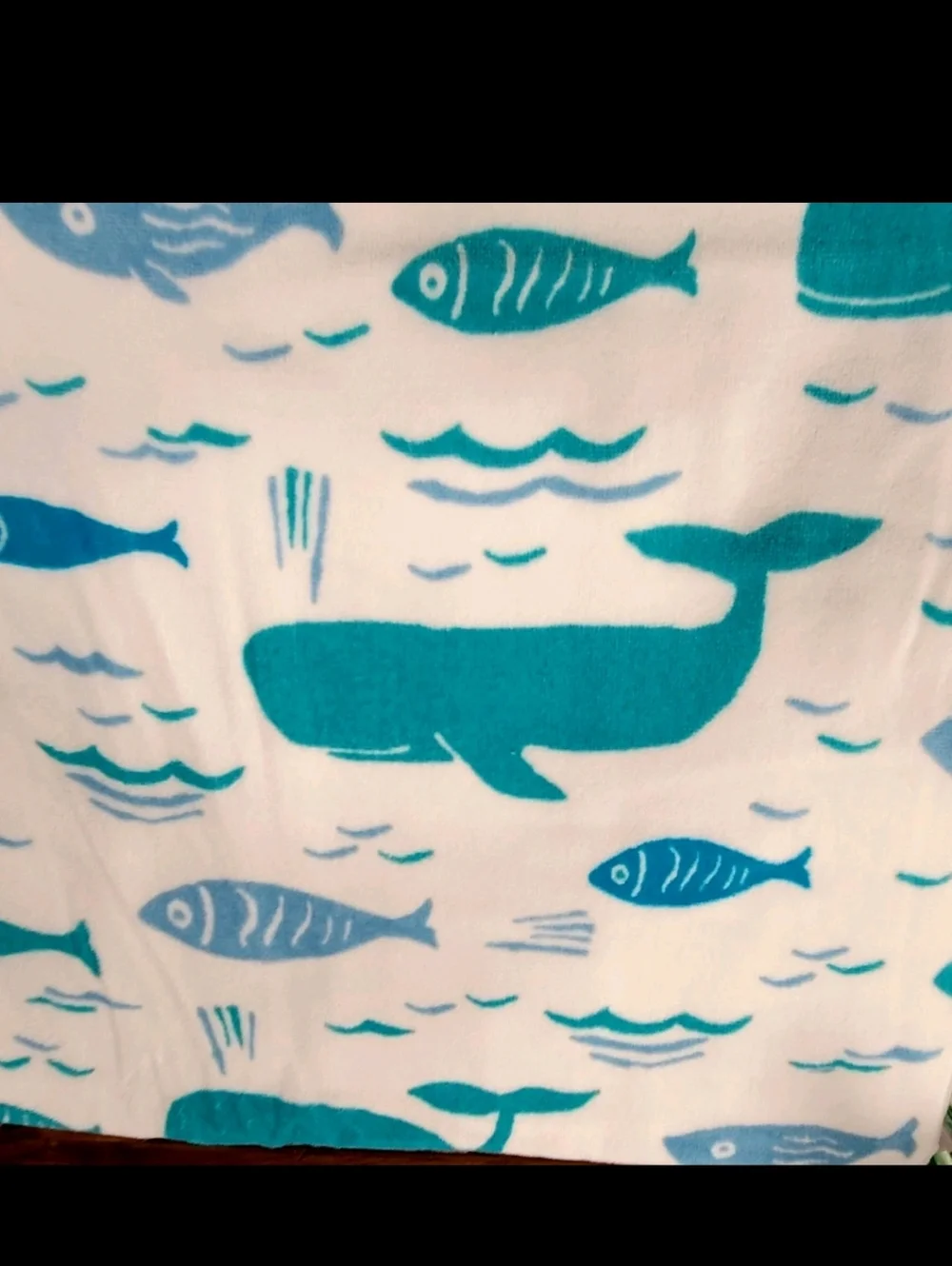 SCOUT Brand Pool BEACH TOWEL Blanket Bath Sheet Whale Fish Nautical Seashore New